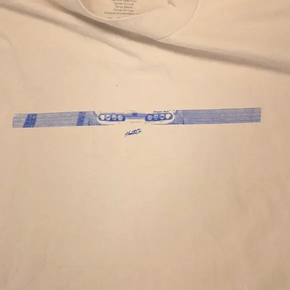 Hunt And Company Supra Casual Crew Neck Graphic T Shirt Mens Size 2XL Gray - Picture 4 of 9